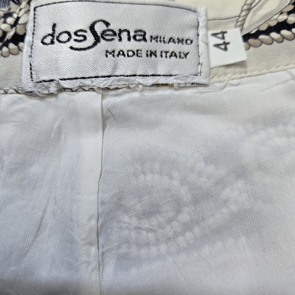 DOSSENA MILANO Sail Boat And Anchor Nautical Print Shorts in Blue and Yellow. 44 - Picture 6 of 8